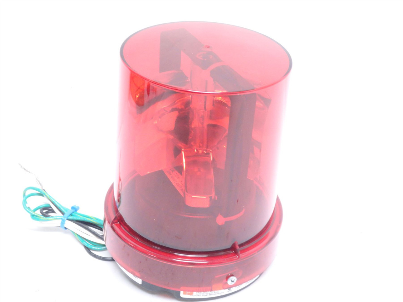 Federal 1215-120R; Red Incandescent Rotating Beacon; 120VAC