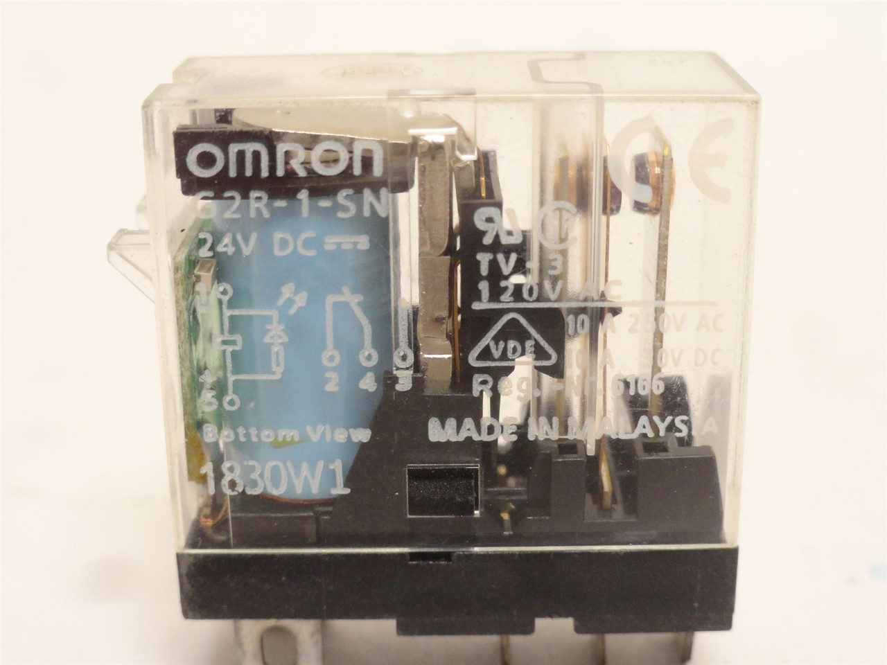 Omron G2R-1SN-DC24; Power Relay 10A; 250VAC/30VDC; Coil: 24VDC