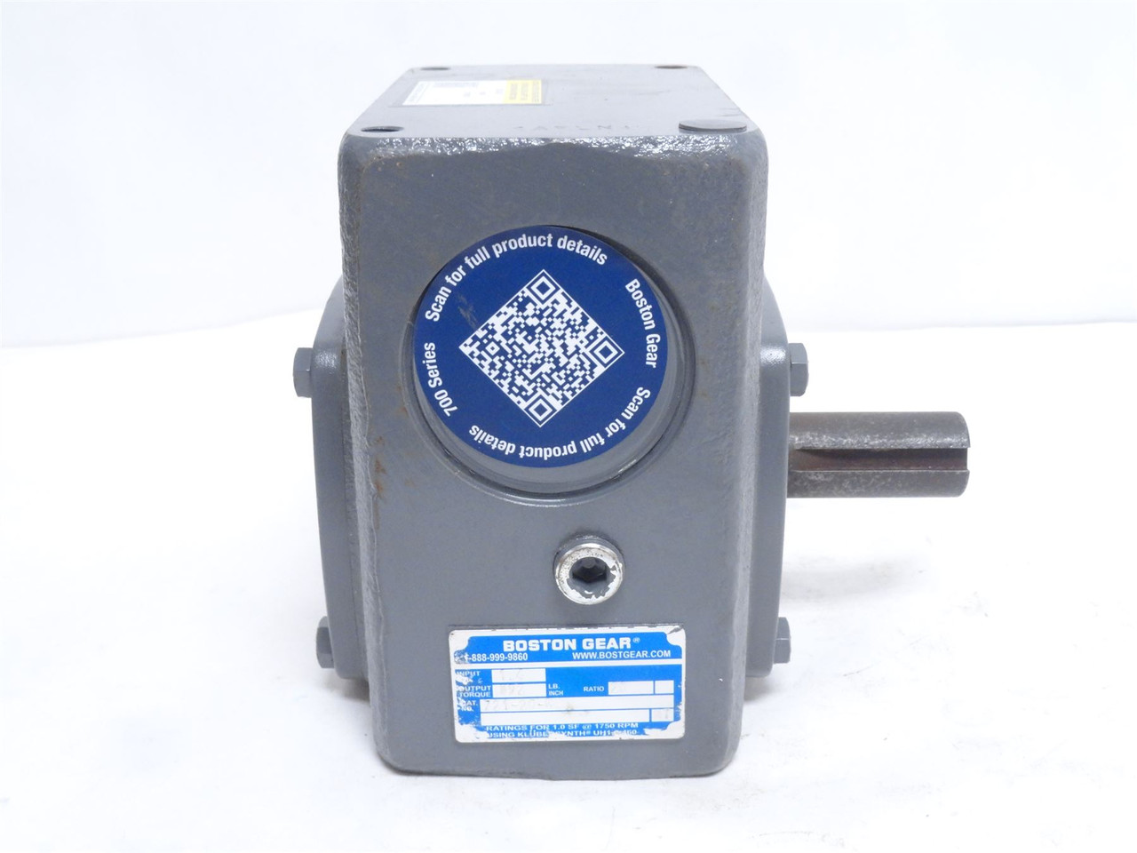 Boston Gear 721-20-G; Gear Speed Reducer; 20:1 Ratio; RA