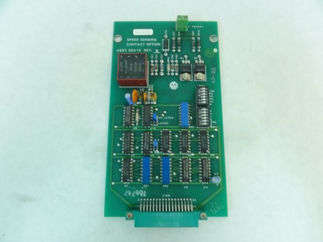 Allen-Bradley 50416rev-B; Speed Sensing Contact Option Board