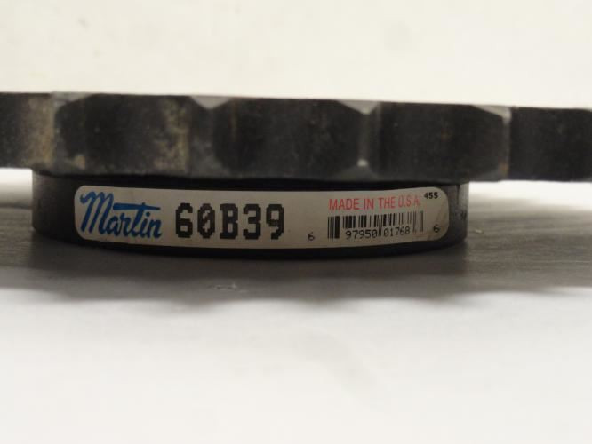 Martin 60B39-1; Sprocket # 60; 39Teeth; 1"ID; No Key Way
