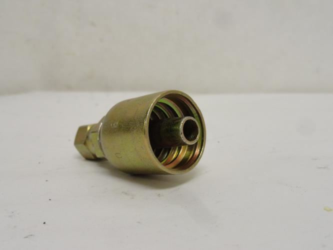 Parker 10643-4-6; Crimp Hydraulic Hose Fitting; 3/8 JIC Swivel