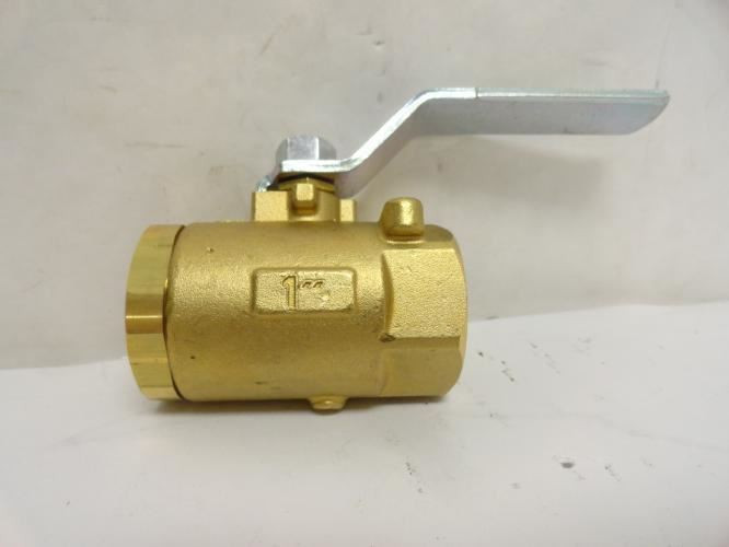 Industry-Std 20K908; Brass Ball Valve; Lever; 1FNPT; 600WOG