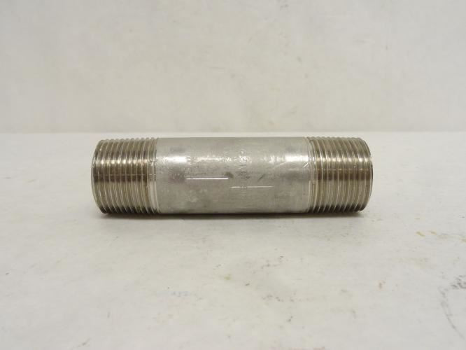 MFG- 316-80-S-1-4-1/2; Sch: 80 Pipe Nipple; SS-316; 1NPT