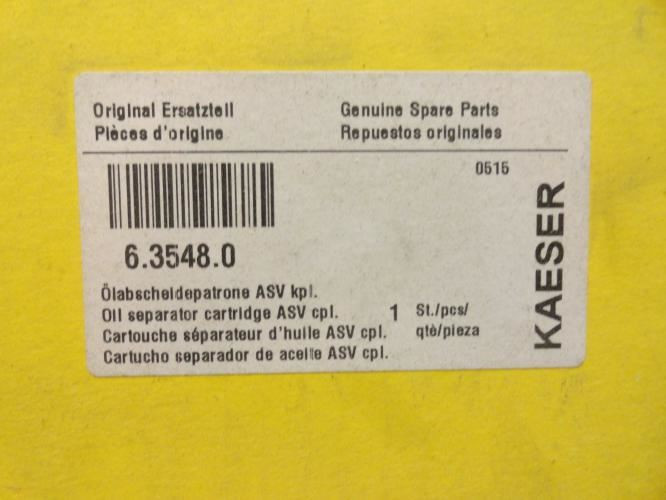 Kaeser 6.3541.0/A2; Air/Oil Separator Element