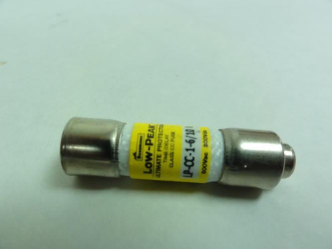 Bussmann LP-CC-1-6/10; Time Delay Fuse; 600VAC/300VDC; 1.6A