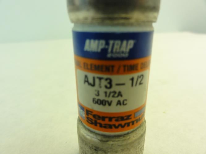 Amp-Trap AJT3-1/2; Dual Element Time Delay Fuse; 3-1/2A; 600VAC