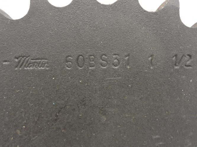 Martin 60BS31-1-1/2; Sprocket # 60; 31Teeth; 1-1/2"ID