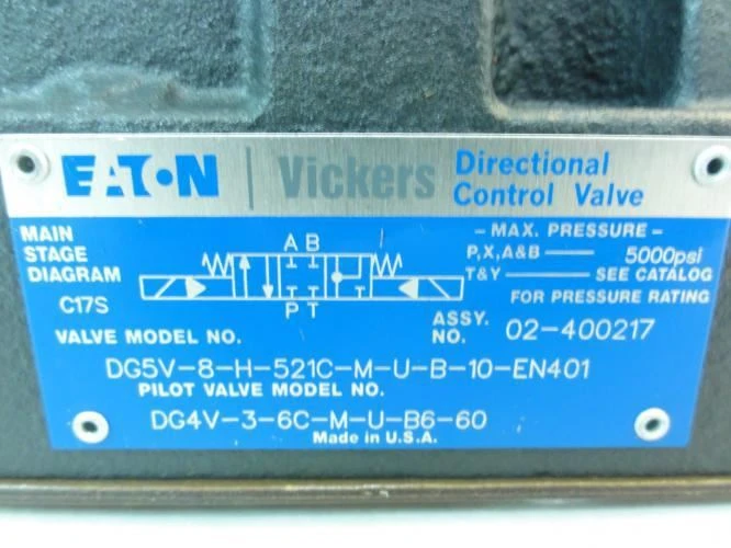 Eaton 02-400217; Vickers Directional Control Valve Assembly