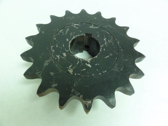 Tsubaki 80B18F-1-1/2; Sprocket; # 80; 1-1/2"ID; 18Teeth