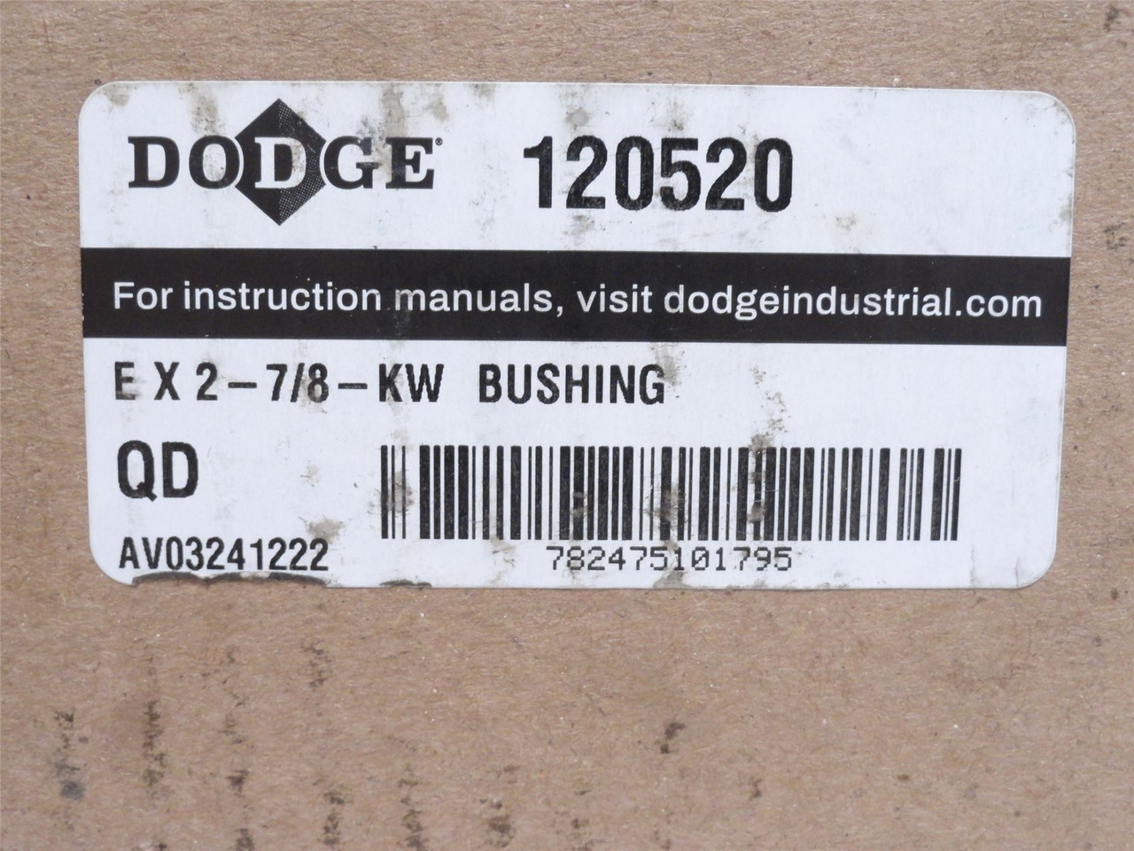 Dodge Ex2-7/8-KW; QD Bushing 120520; 2-7/8"ID x 6" Flange