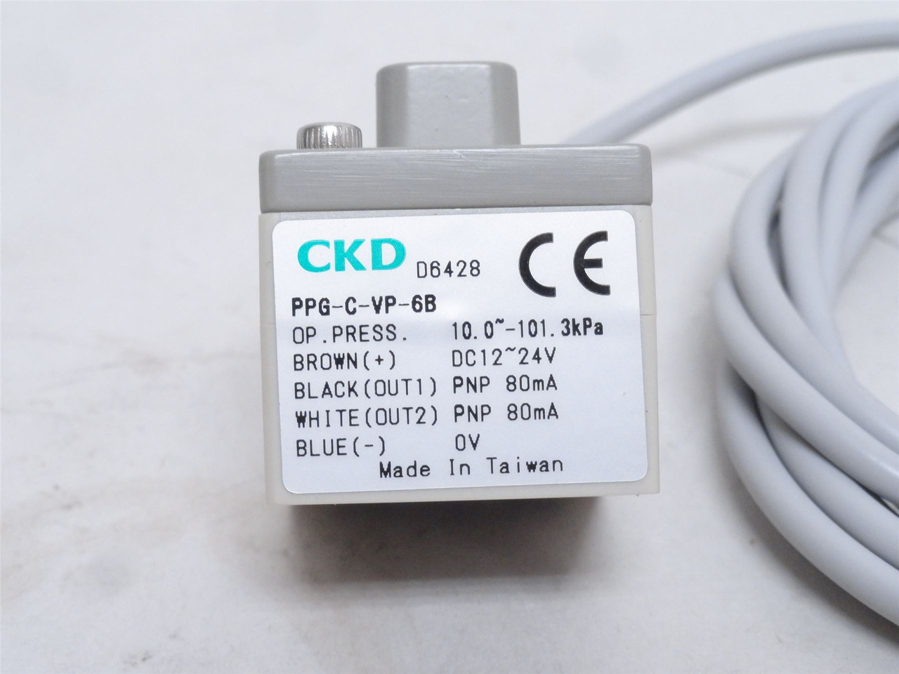 CKD PPG-C-VP-6B; Pressure Switch; W/Digital Display; 12-24VDC