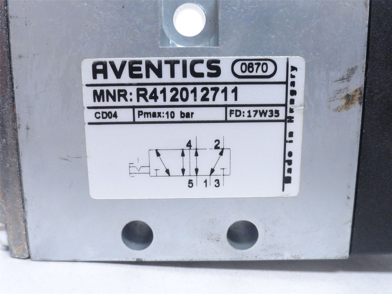 Aventics R412012711; Solenoid Valve 1/8NPT Port; Coil 115VAC