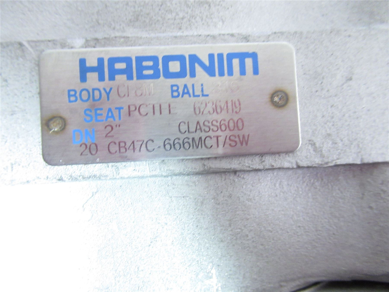 Harbonim CB47C-666MCT/SW; Ball Valve 2" Socket Ports