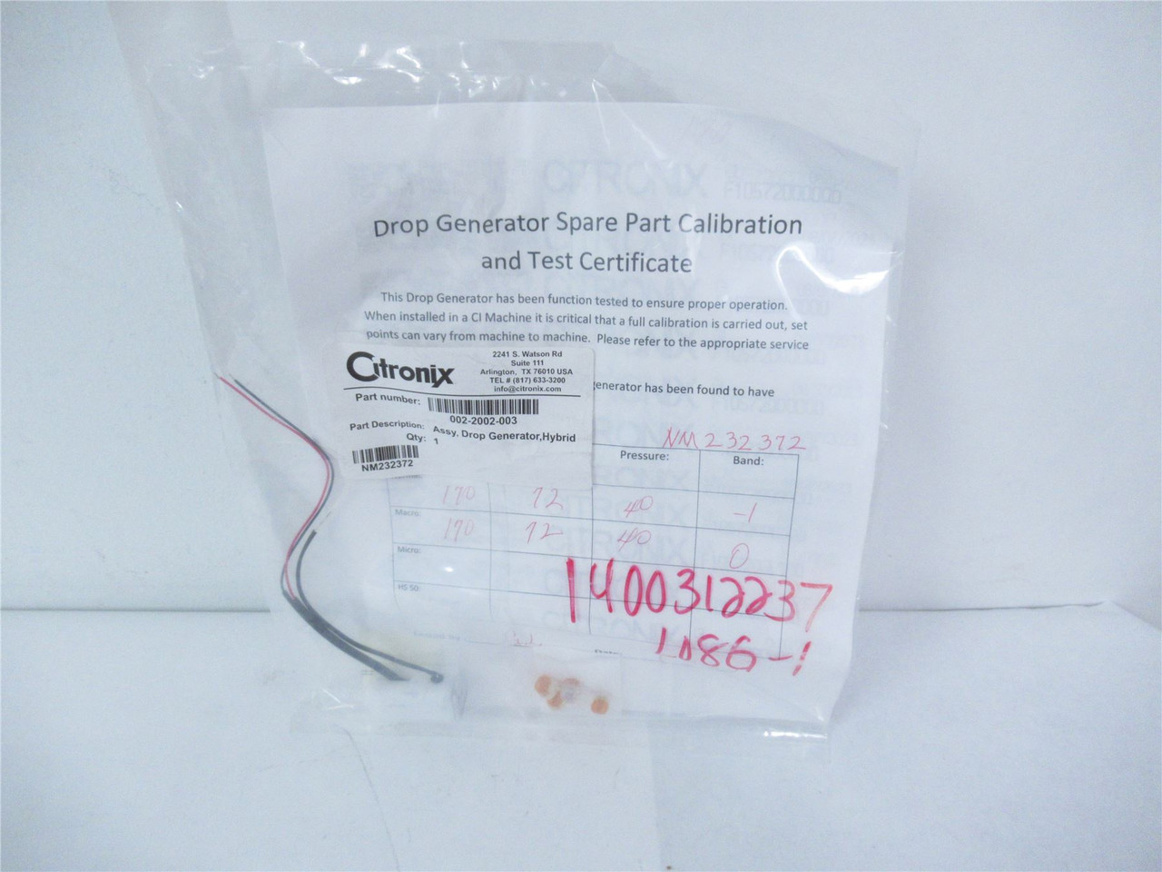 Citronix 002-2002-003; Assembly Drop Generator Hybrid