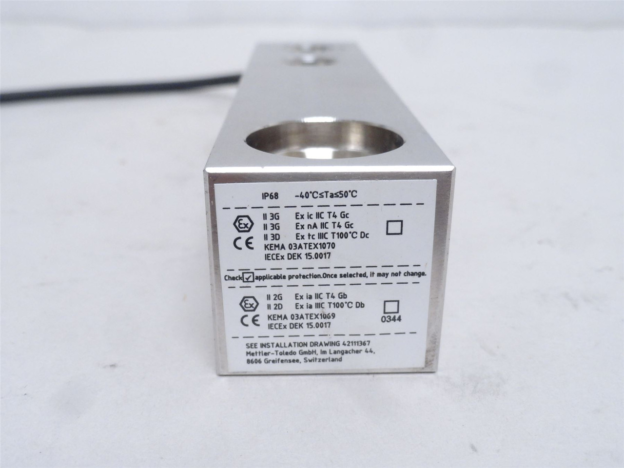 Mettler-Toledo 30091050; Load Cell 0745A Emax/CAP550kg/1250lb