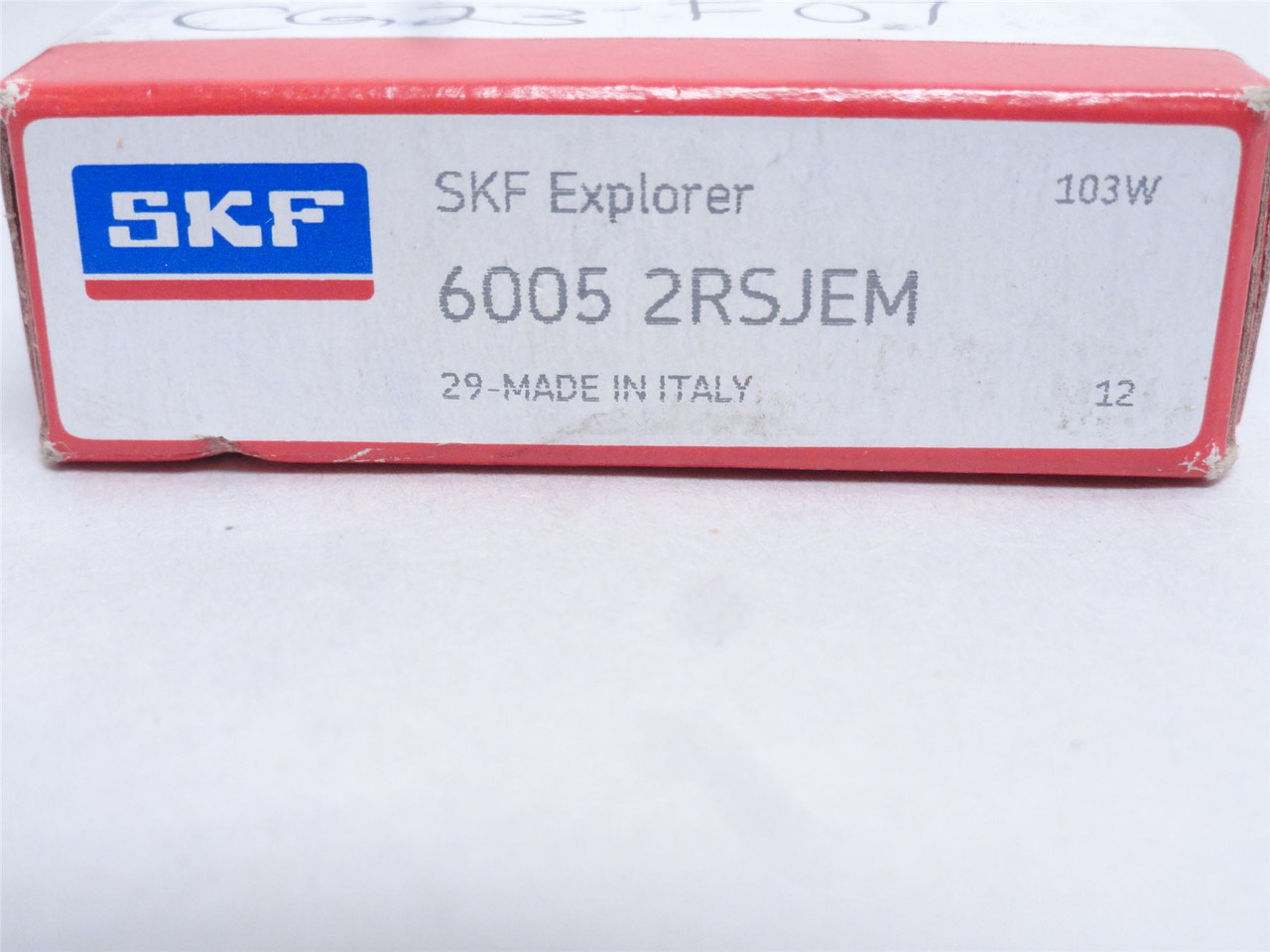 SKF 6005-2RSJEM; Ball Bearing 25mmID x 47mmOD x 12mm Wide