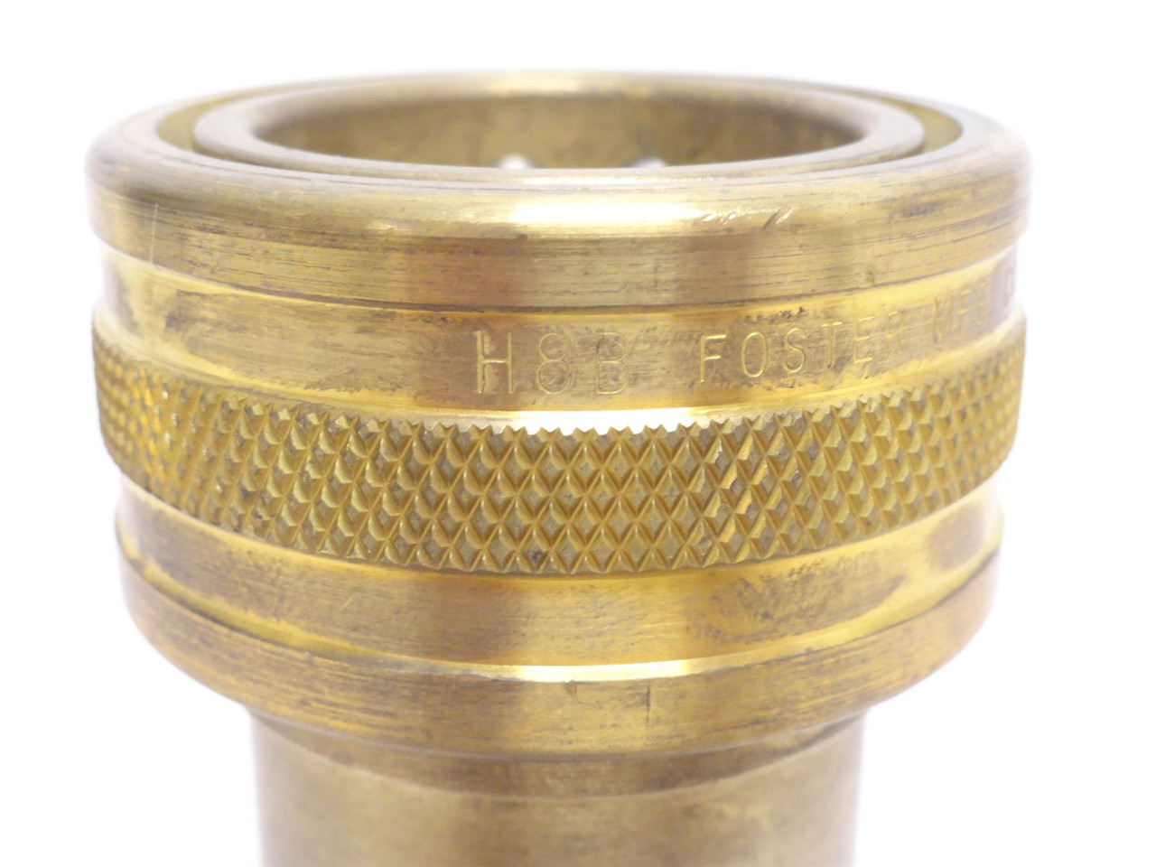 Foster H8B; Brass Two-Way Shut-off Socket; Size: 1"QD x 1NPT