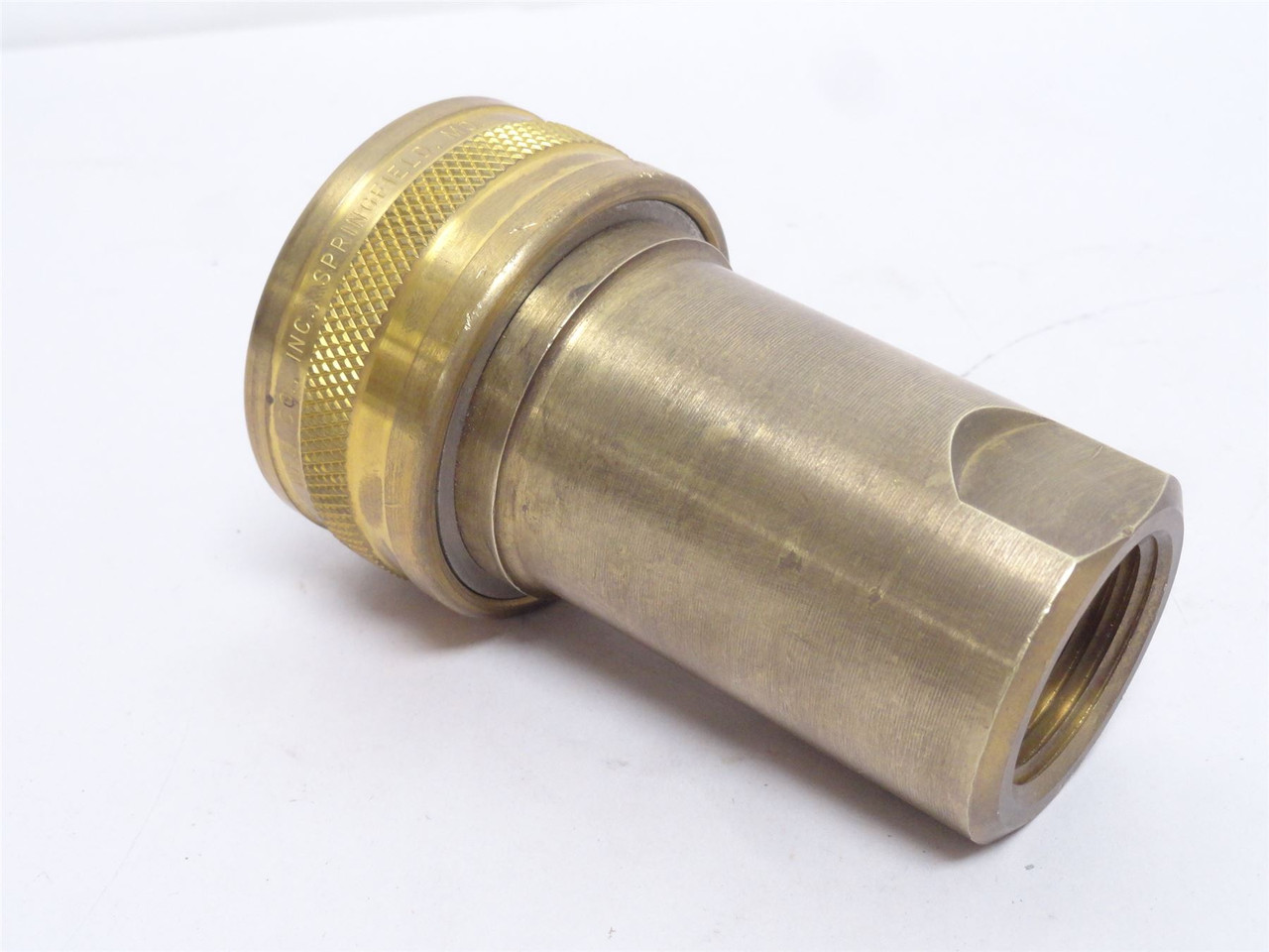 Foster H8B; Brass Two-Way Shut-off Socket; Size: 1"QD x 1NPT