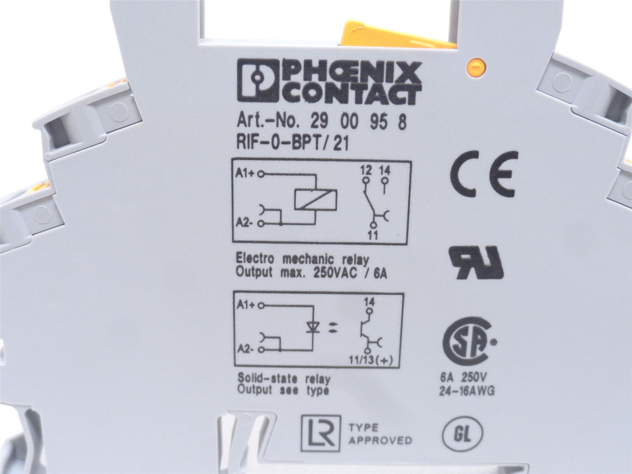 Phoenix RIF-0-BPT/21; Lot-2 Relay Sockets 2900958; 6A; 250VAC