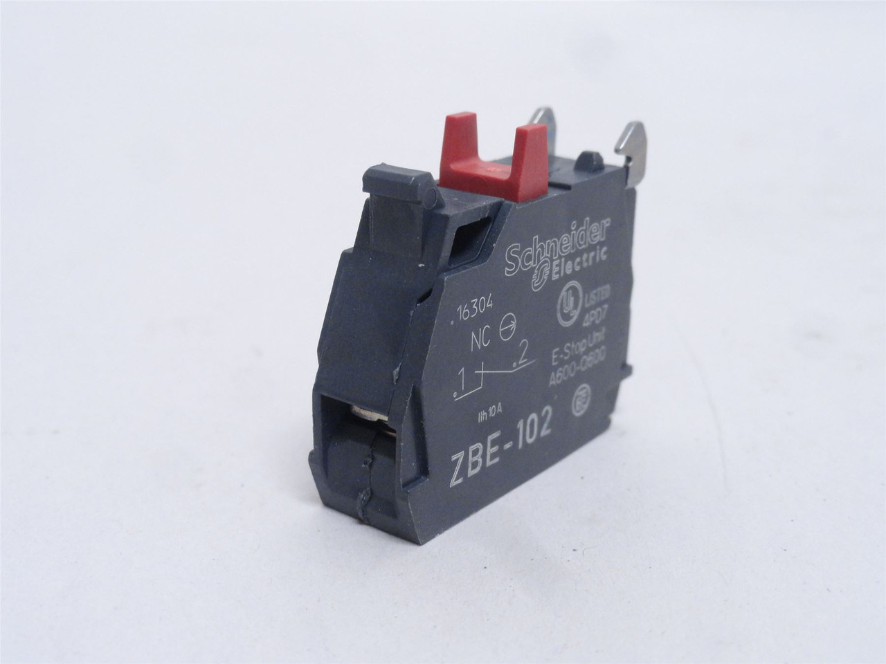 Schneider ZBE-102; Contact Block; 6A; 120VAC; 1-NC