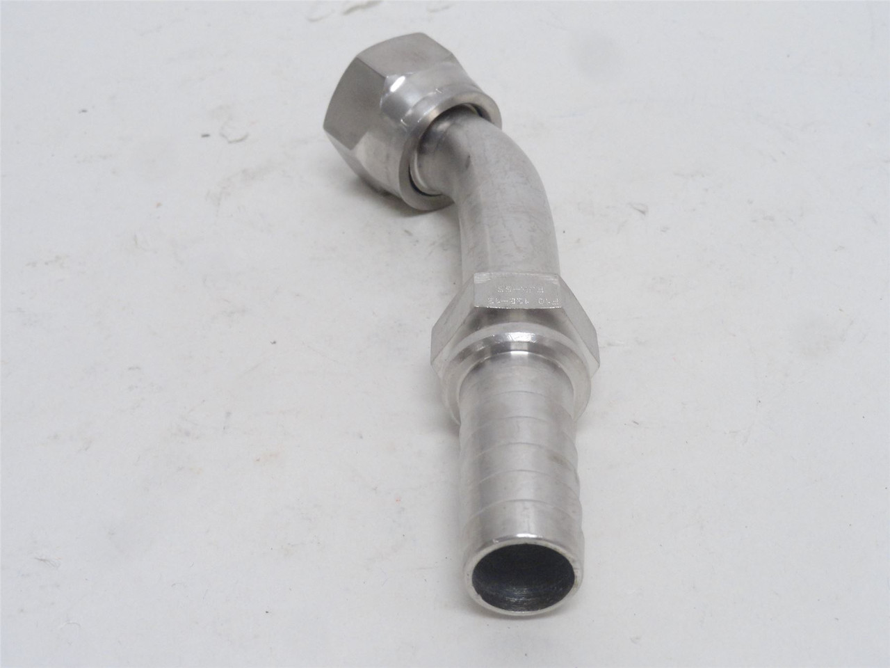Gates 12B-12FJX45S-SS ; Tube Elbow SS 45Deg 3/4JIC x 3/4 Barb