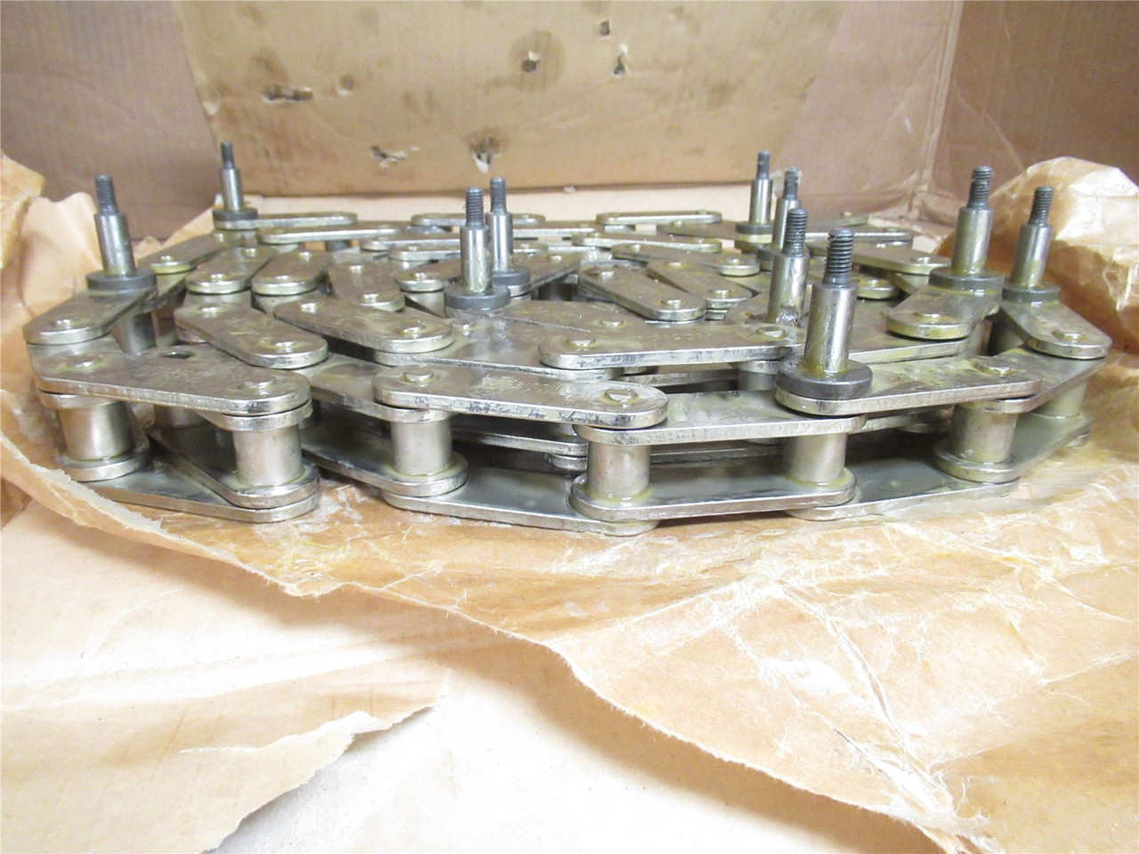 Cryovac DIDC2100H; Double Pitch Heavy Steel Chain 10' Long