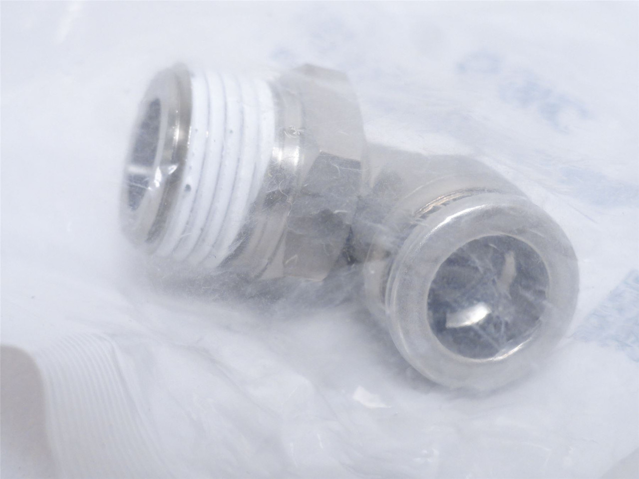 SMC KQG2L11-N03S; Tube Elbow; SS; 90Deg; 3/8PTC x 3/8NPT