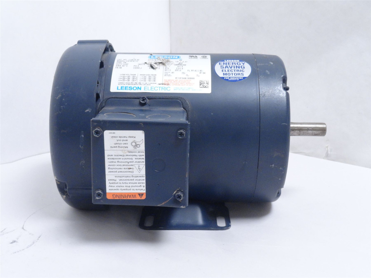 Leeson C6T8FB11C; AC Motor 114618.00; 1/2HP; 230/460V; 850RPM