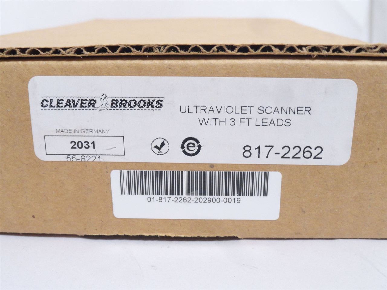 Cleaver Brooks 817-2262; UV Flame Scanner; 36" Leads