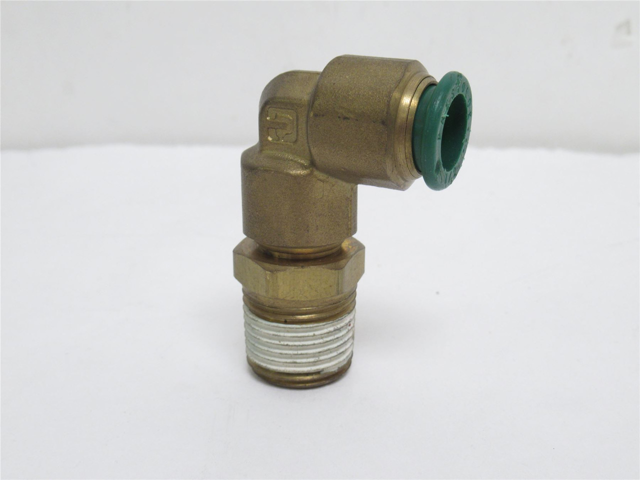 Parker W169PLP-8-8-BRASS; Air Elbow; 90Deg; 1/2PTC x 1/2NPT