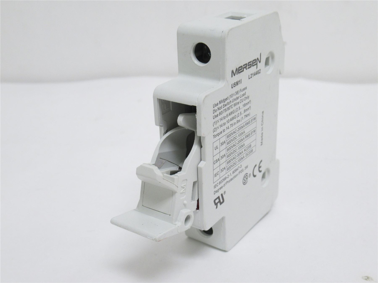 Ferraz-Shawmut USM1I; Fuse Holder; 600V; 30A; 1P; W/Indicator