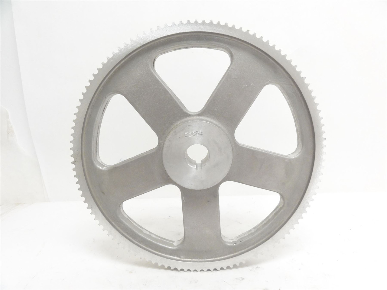 Marel 21062; Aluminum Pulley; 25mmID; 11-1/8"OD; 112 Teeth
