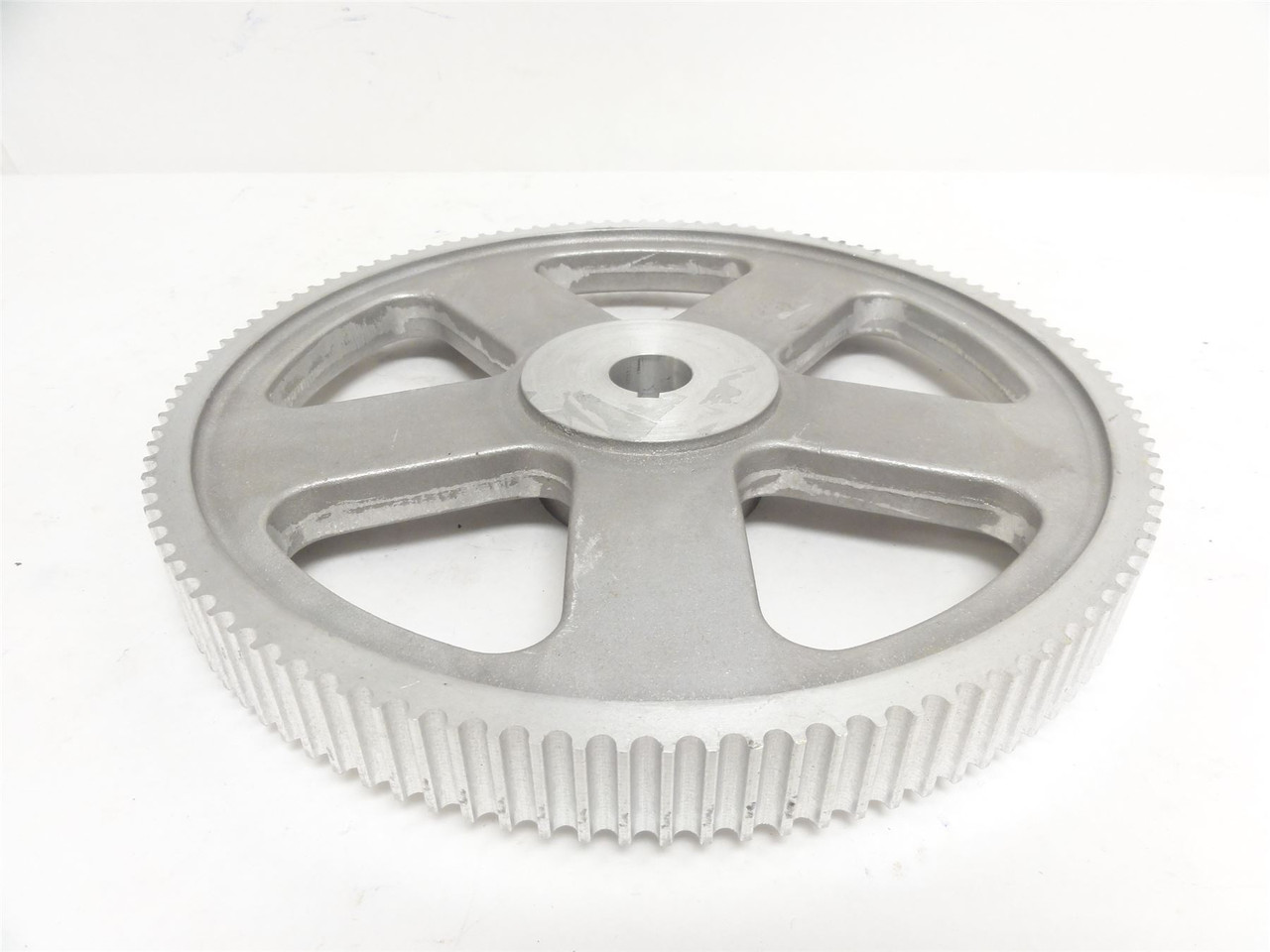 Marel 21062; Aluminum Pulley; 25mmID; 11-1/8"OD; 112 Teeth