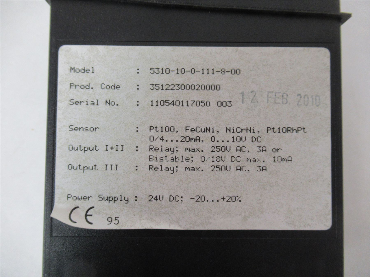 iDrews 5310-10-0-111-8-00; Temperature Controller 24VDC