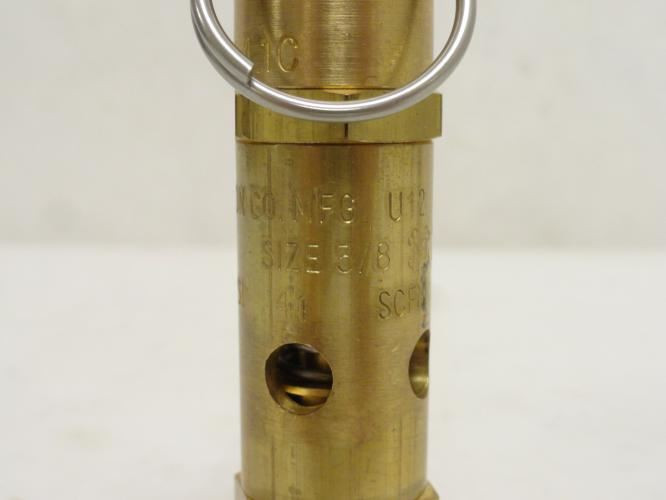 Kingston 115-3/8; Pop Safety Valve; Brass; 3/8 MNPT; Set@040Psi