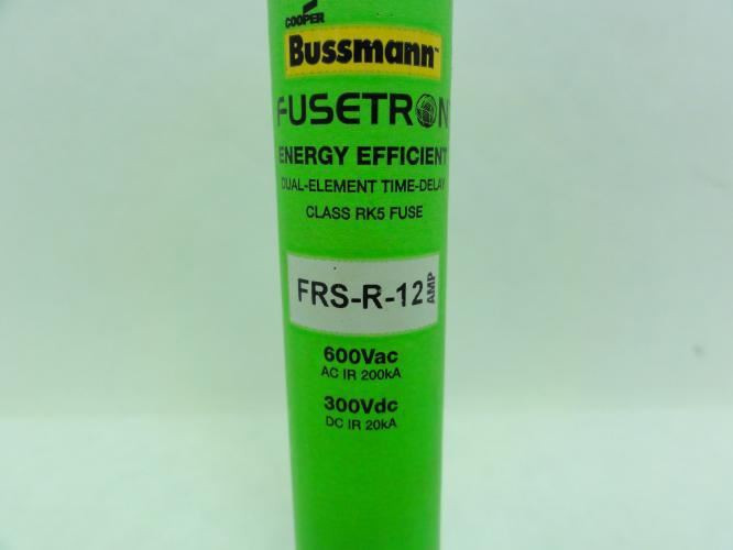 Bussmann FRS-R-12; Time Delay Fuse; 600VAC/300VDC; 12A