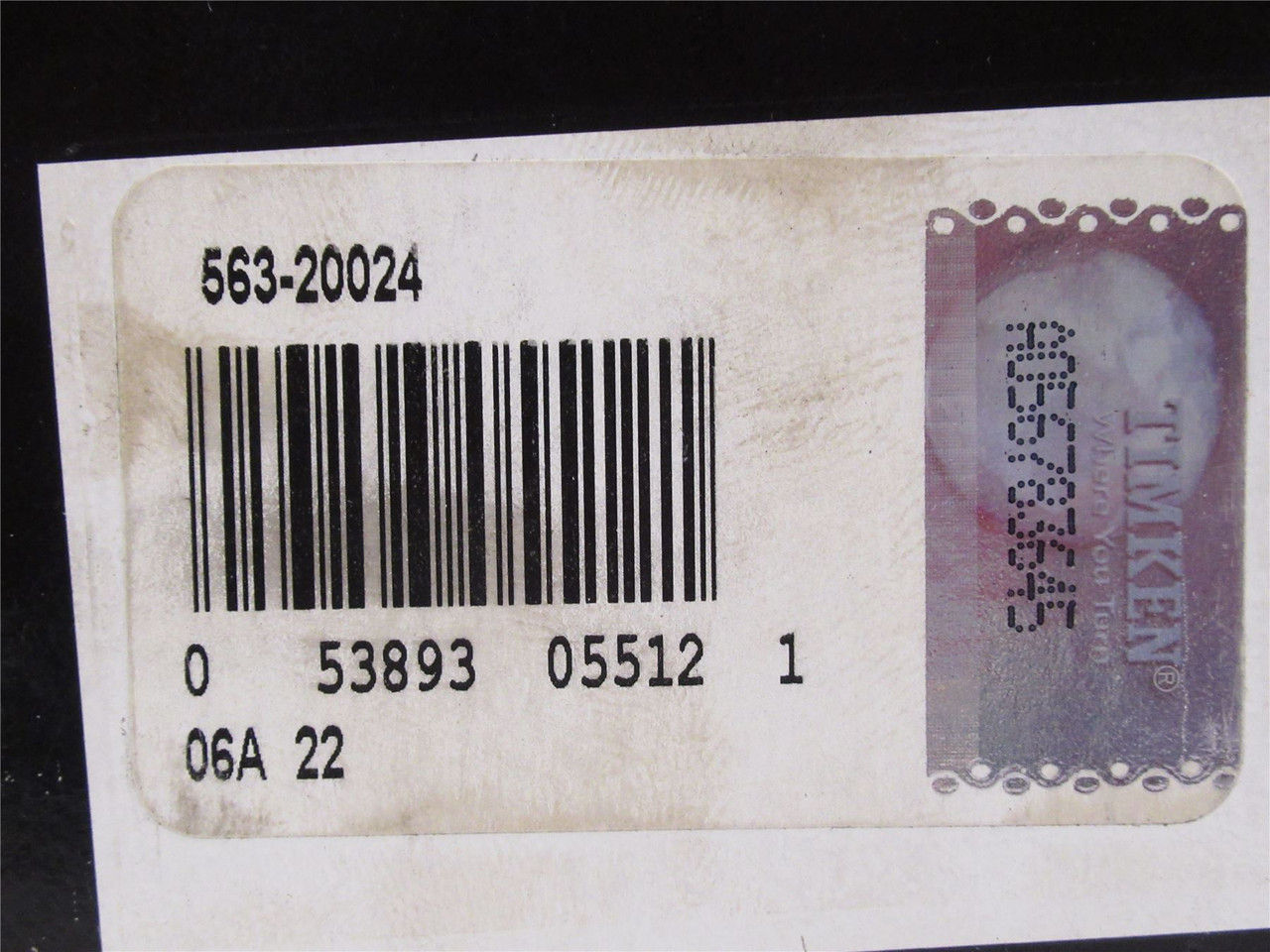 Timken 563-20024; Tapered Roller Bearing Cup 1-1/8" Wide