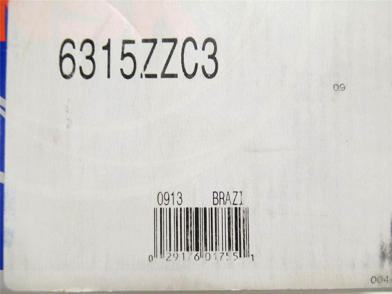 NSK 6315ZZC3; Ball Bearing 75mmID x 160mmOD x 37mm Wide