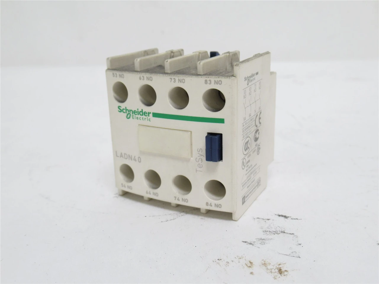 Schneider LADN40; Auxiliary Contact Block; 4P; 600V