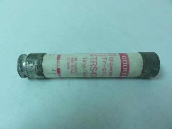 Shawmut TRS40R; Tri-onic Fuse; 40A; 600VAC; Time-Delay