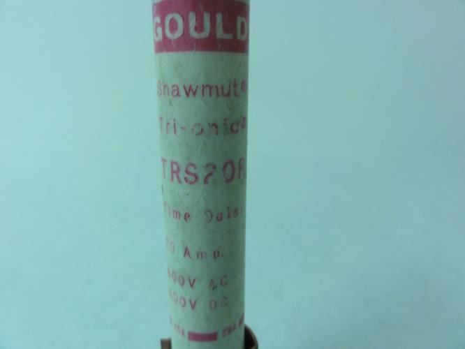 Shawmut TRS20R; Tri-onic Fuse; 20A; 600VAC; 300VDC
