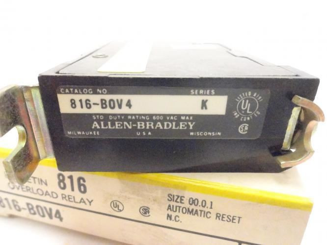 Allen-Bradley 816-BOV4; Overload Relay