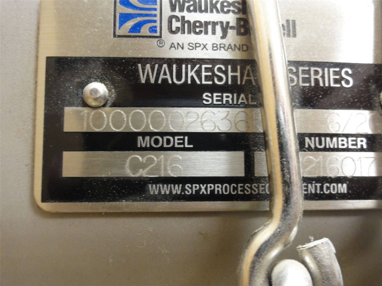 Waukesha C216; SS Centrifugal Pump 10HP 64mmID In; 38mmOut