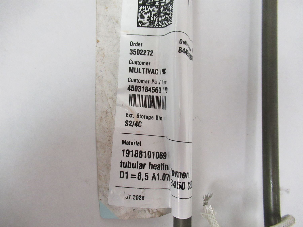 Multivac 19188101069; Heat Element D1=8.5 a1.070 220V