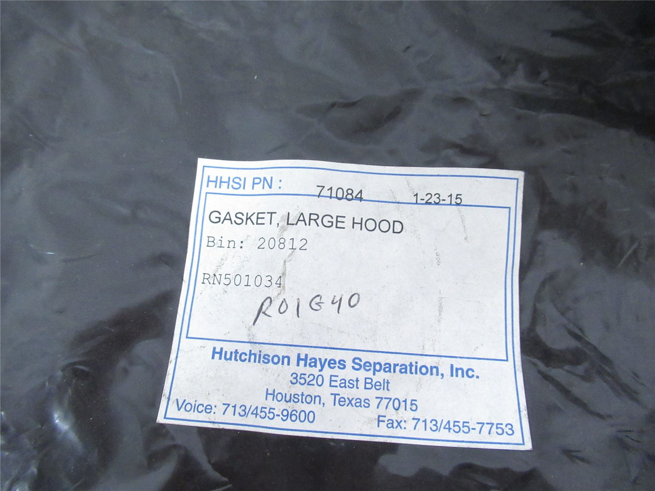 Alfa Laval 71084; Gasket Large Hood Hutchinson HayesSeperator