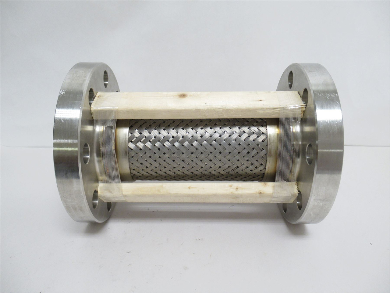 Hosemaster PF040; Flanged Flex Pipe SS-304; 12" Long; Size 3"