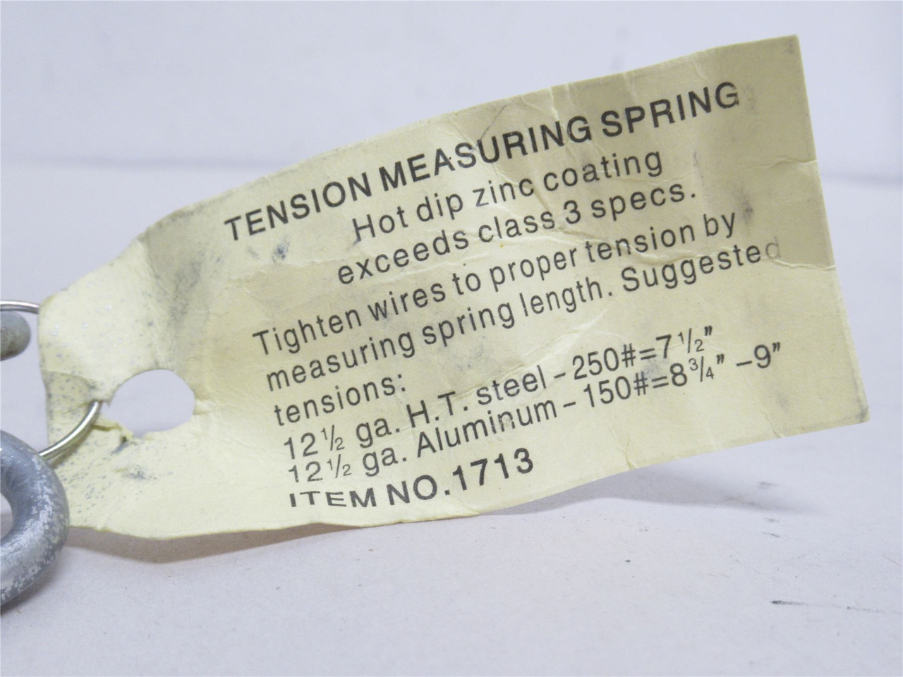 Dare 1713; Galvanized Steel Compression Spring