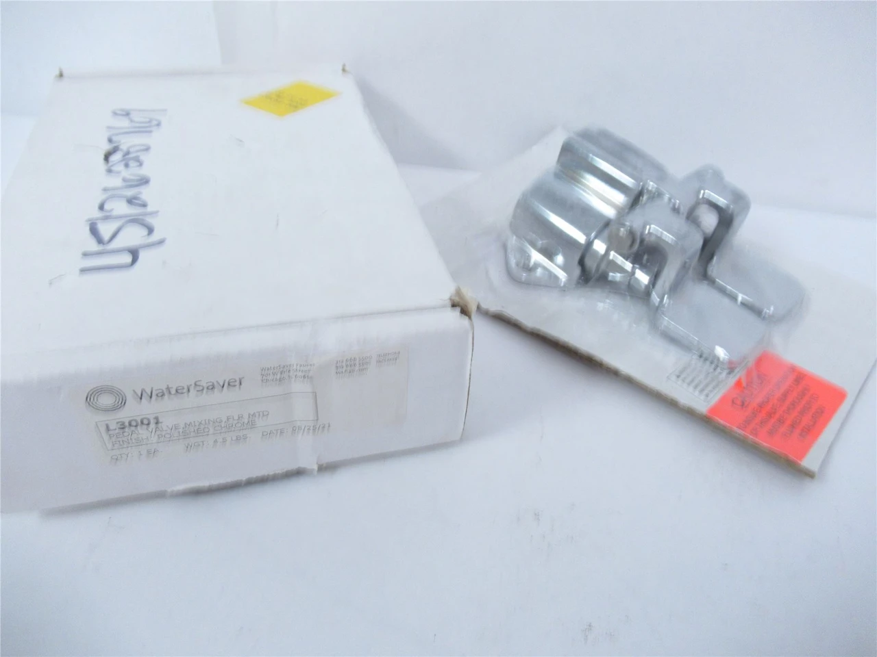 WaterSaver  L3001; Pedal Valve Mixng Floor MTD PolishedChrome