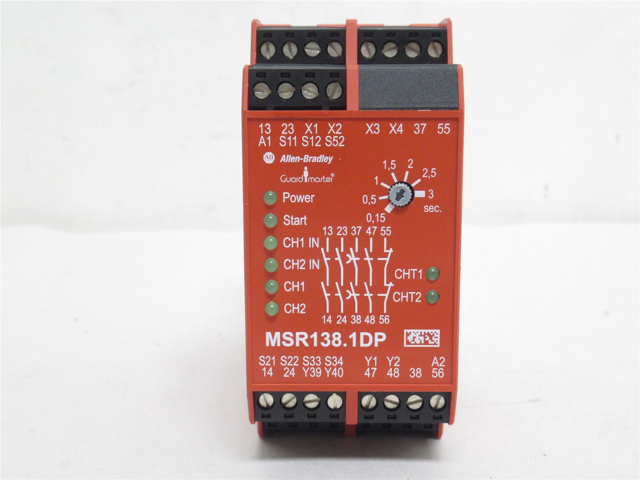 Allen-Bradley 440R-M23084; Safety Relay; 24VAC/DC; 0.15-3s